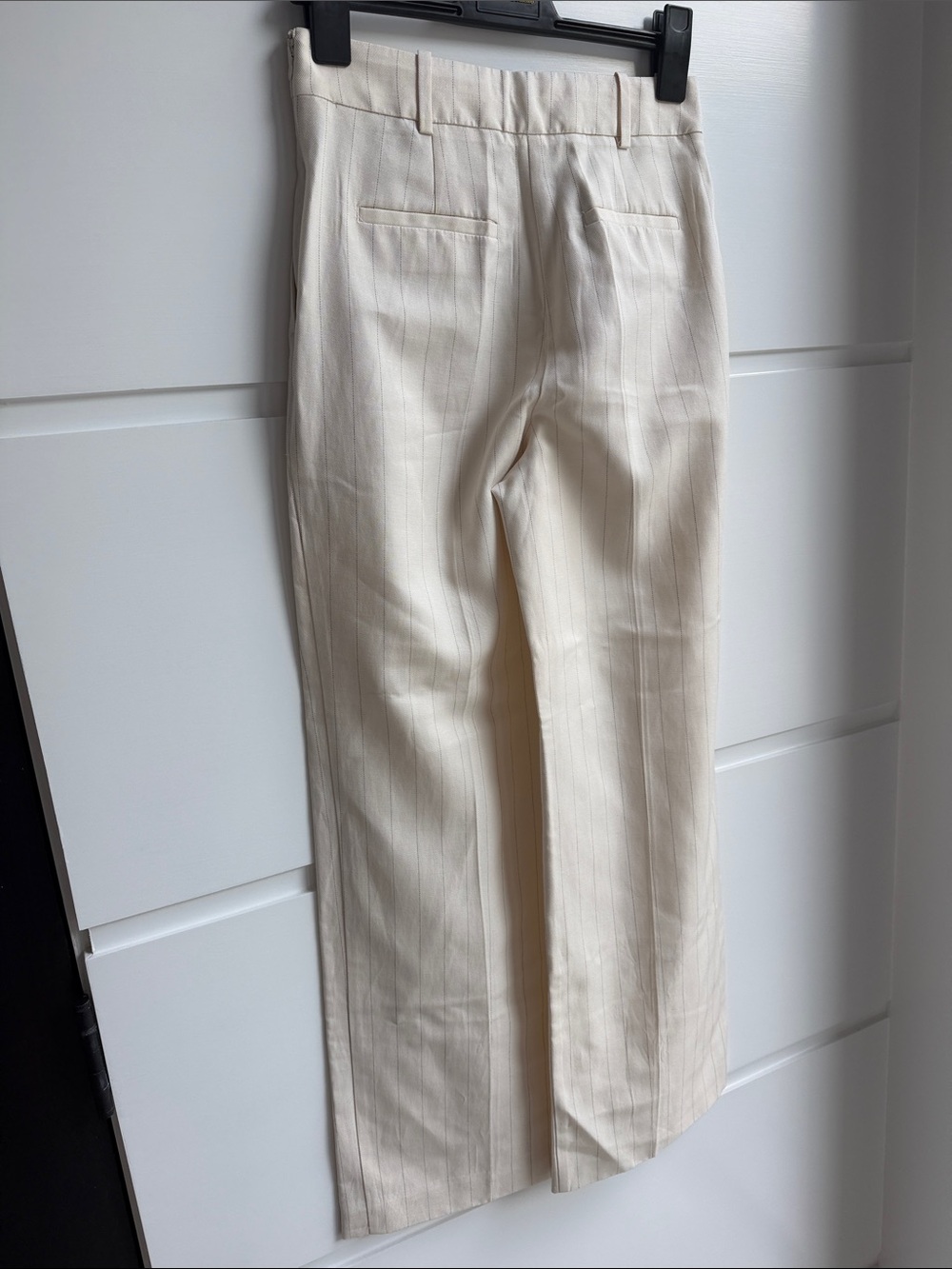 Reiss Cream Wide Leg Trousers - Picture 5 of 10